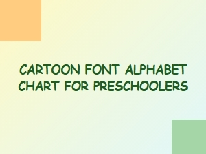A Cheery Cartoon Alphabet Chart for Preschoolers
